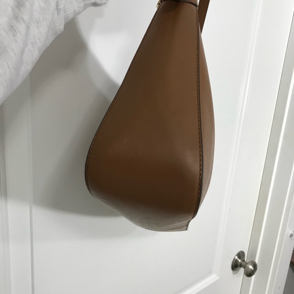 Michael Kors Wilma Large Saddle Brown Leather Shoulder Bag NWT - Picture 4 of 12